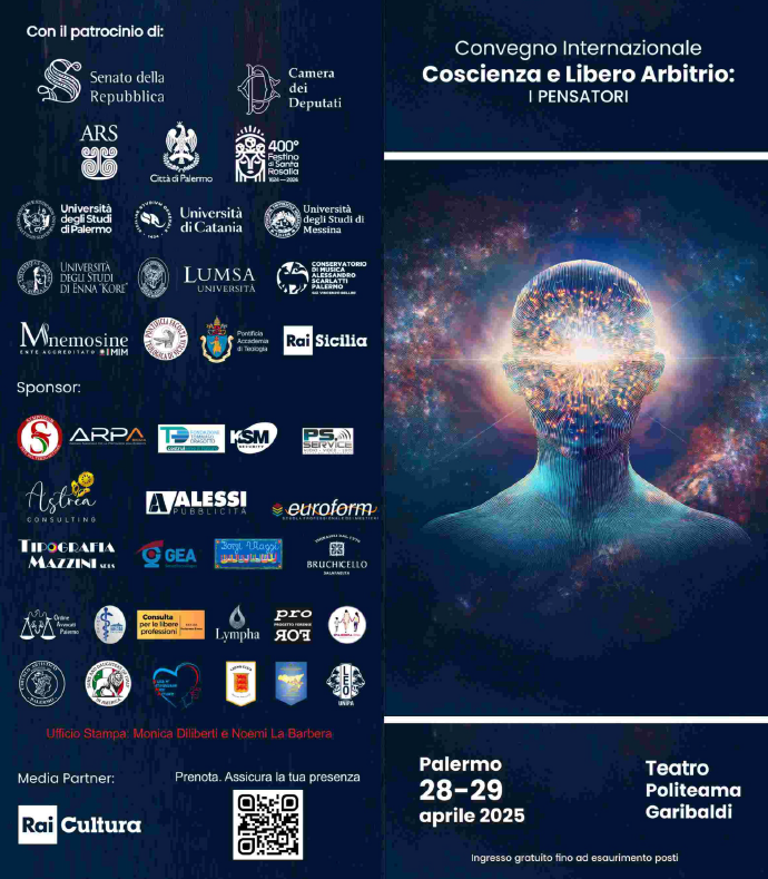 Locandina Convegno Coscienza e Libero Arbitrio